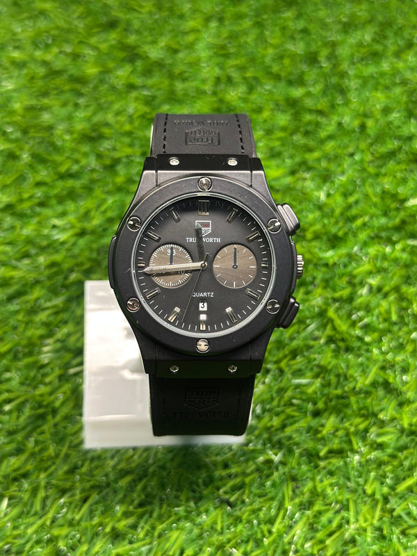 HUBLOT RLX LEATHER SILICON STRAPES- DATE DIAL WATCH