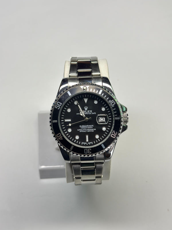 ROLEX SUBMARINE-SILVER BLACK MAN WATCH